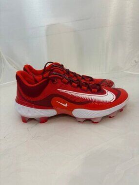 Nike alpha huarache elite 4 MCS low red baseball cleats size 12 DX6962 616